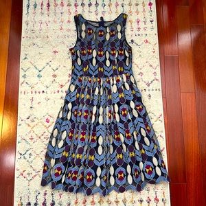 Anthropologie Patterned A Line Dress